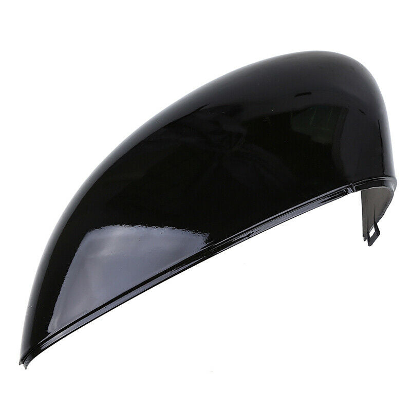 Glossy Black Left Side Rearview Mirror Cover Fit Ford Fiesta Hatchback 2011-2017