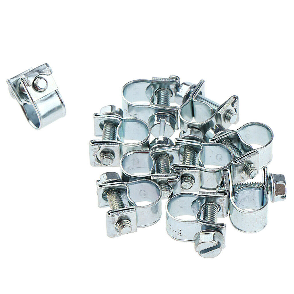 20pcs  Hose Clamps Fuel Line Pipe Clip 6-8mm / 8-10mm