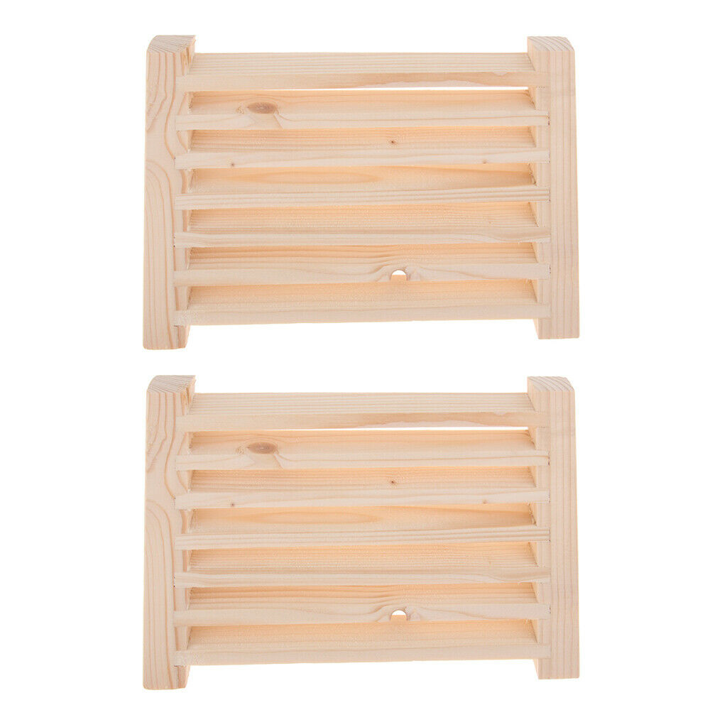2 Pieces Wooden Sauna Air Vent Ventilation Louver Grille for Sauna Club Hot Tub