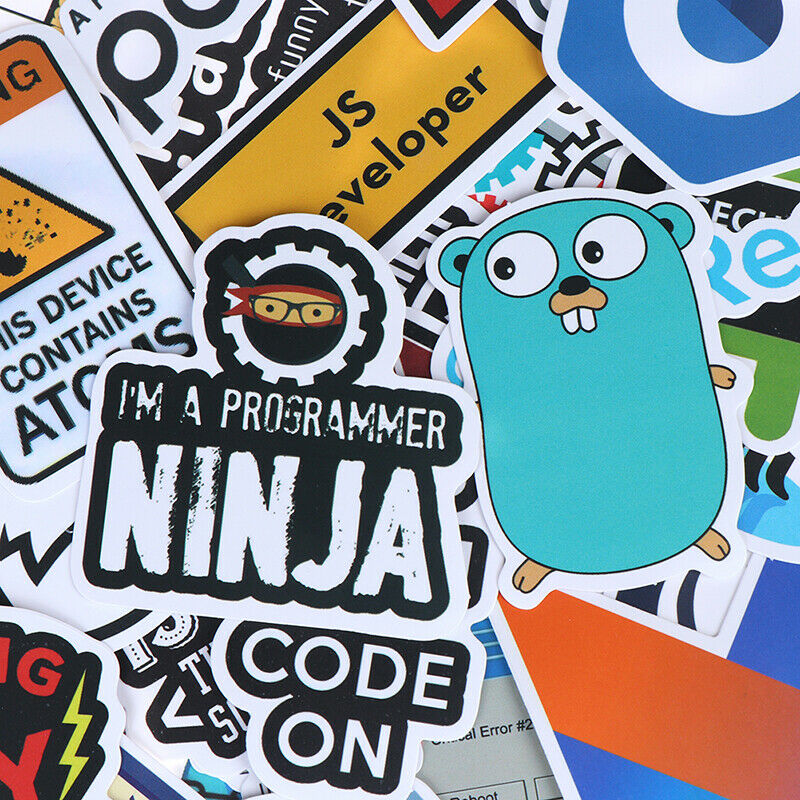 50Pcs Internet Java Stickers Programmer DIY Suitcase Laptop Guitar Car Dec _DD