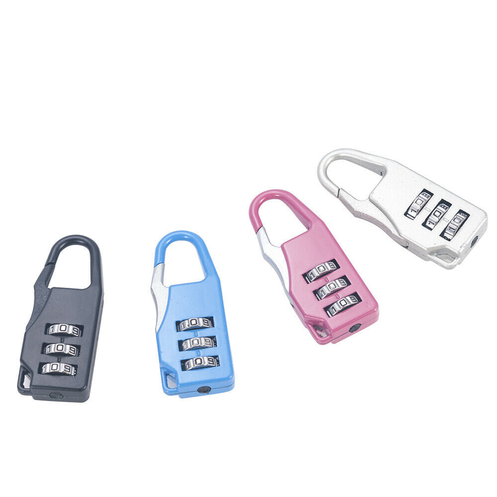 1PC Metal 3 Digit Mini Combination Code Password Gym Travel Luggage Lock