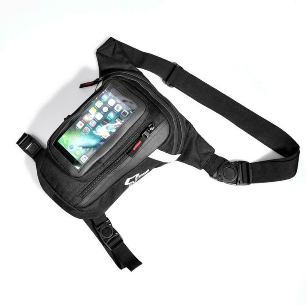 Rider Motor Leg Bag Hip Drop Men Oxford fabric Touch Screen Phone Bag