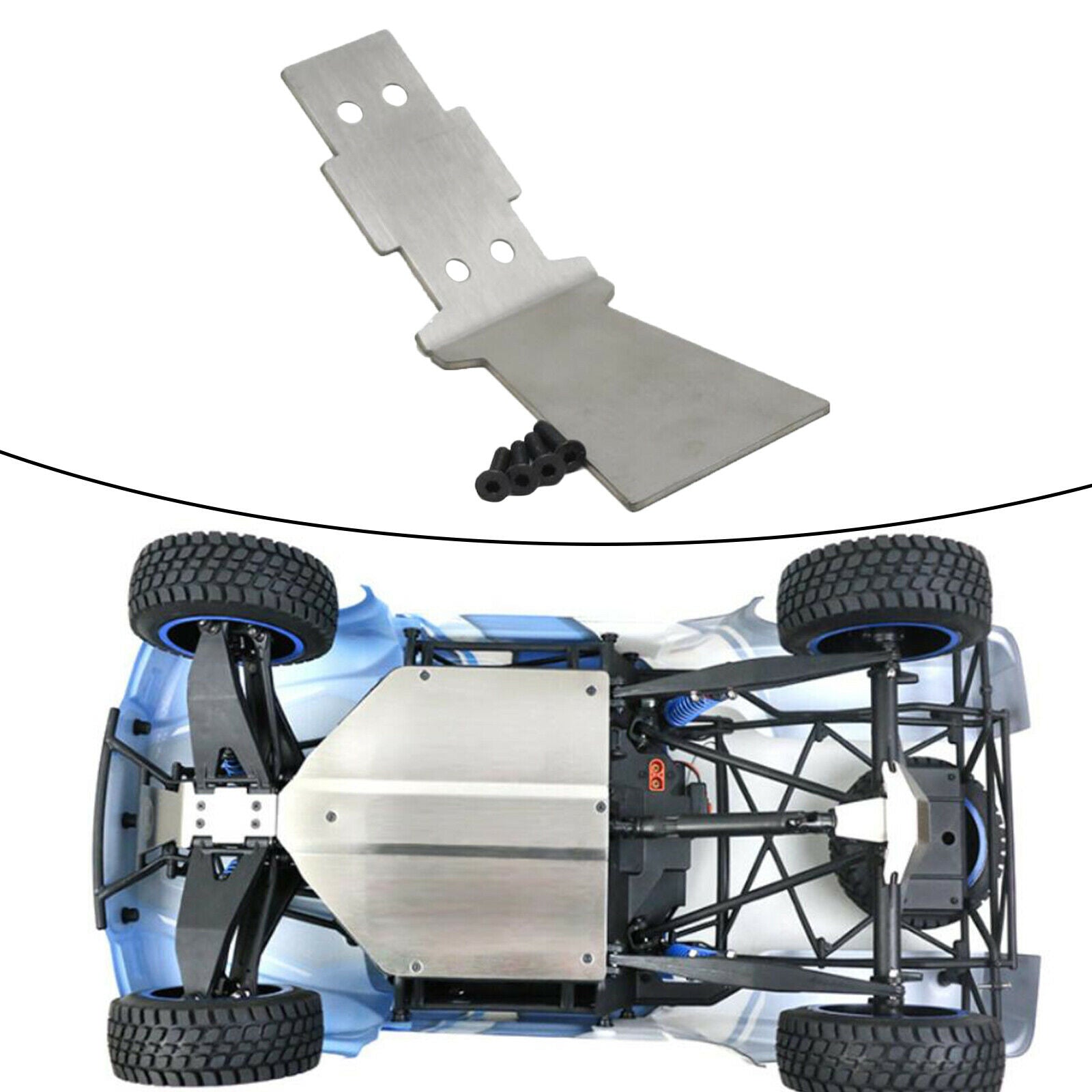1:10 Scale RC Front Guard Plate for LOSI BAJA REY V2 Car DIY Accessory Parts