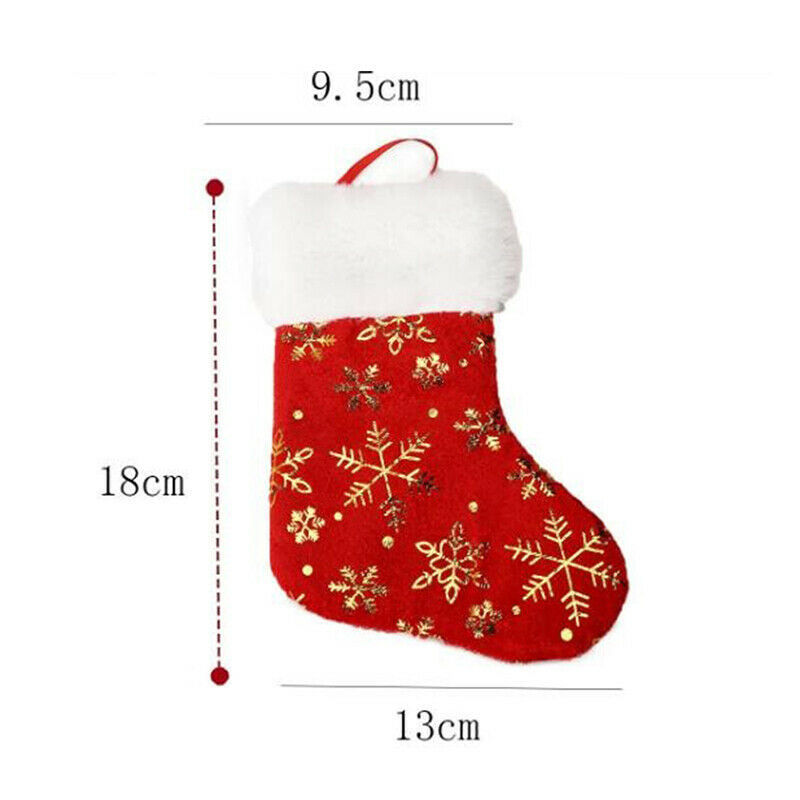 Christmas Stockings Fabric Santa Claus Sock Gift Kids Candy Bag Snowman P.l8