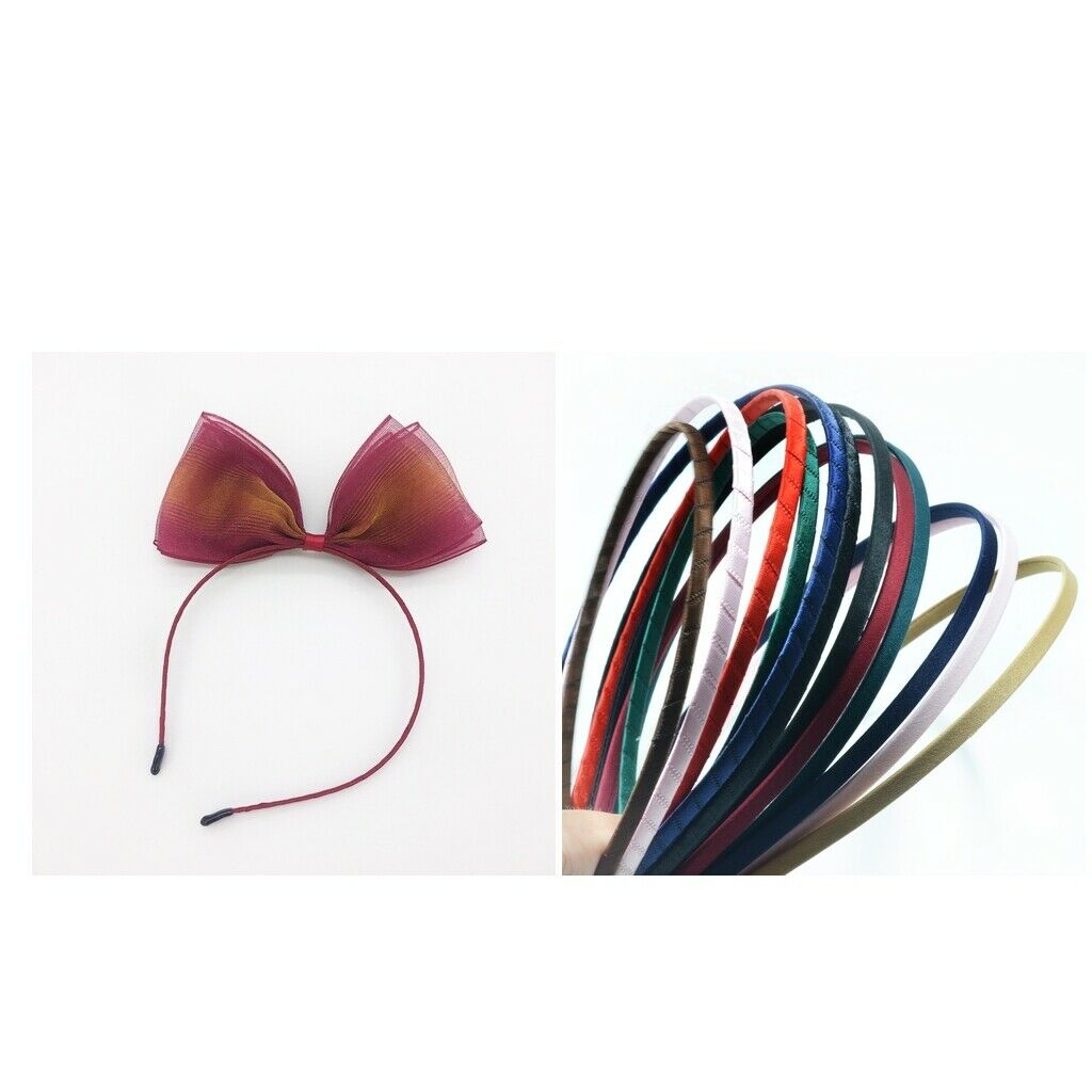 12 Pieces 5mm Steel Headband Covers   Women Hair Band for DIY