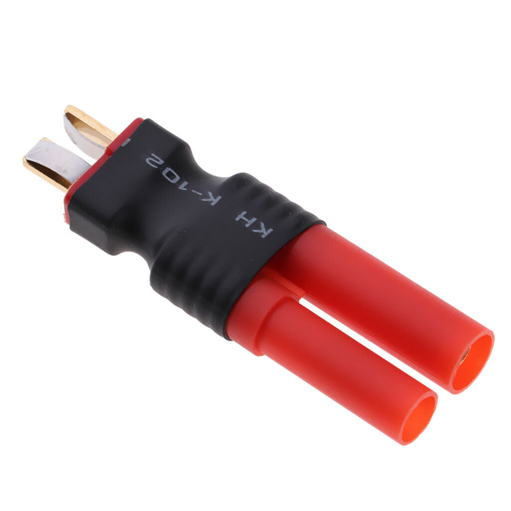 2x T Plug to 4.0mm Banana Plug Connector Connector for HXT T Plug Male Plug
