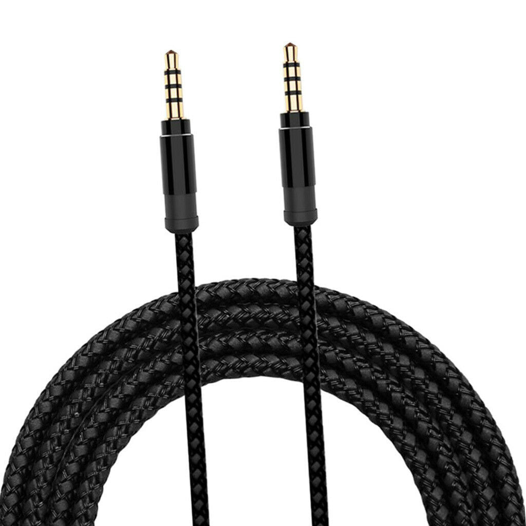 3.5mm Jack Male to Male Aux Audio Cable Nylon Car AUX Audio HiFi Cord 1.5m