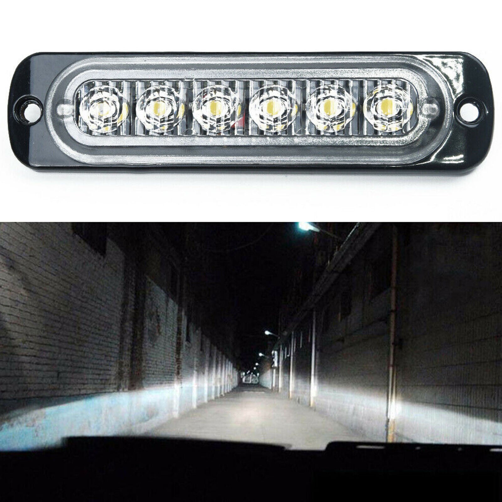 12/24V 6LED Work Lights Bar Spot Driving Lamp Offroad Car Truck SUV