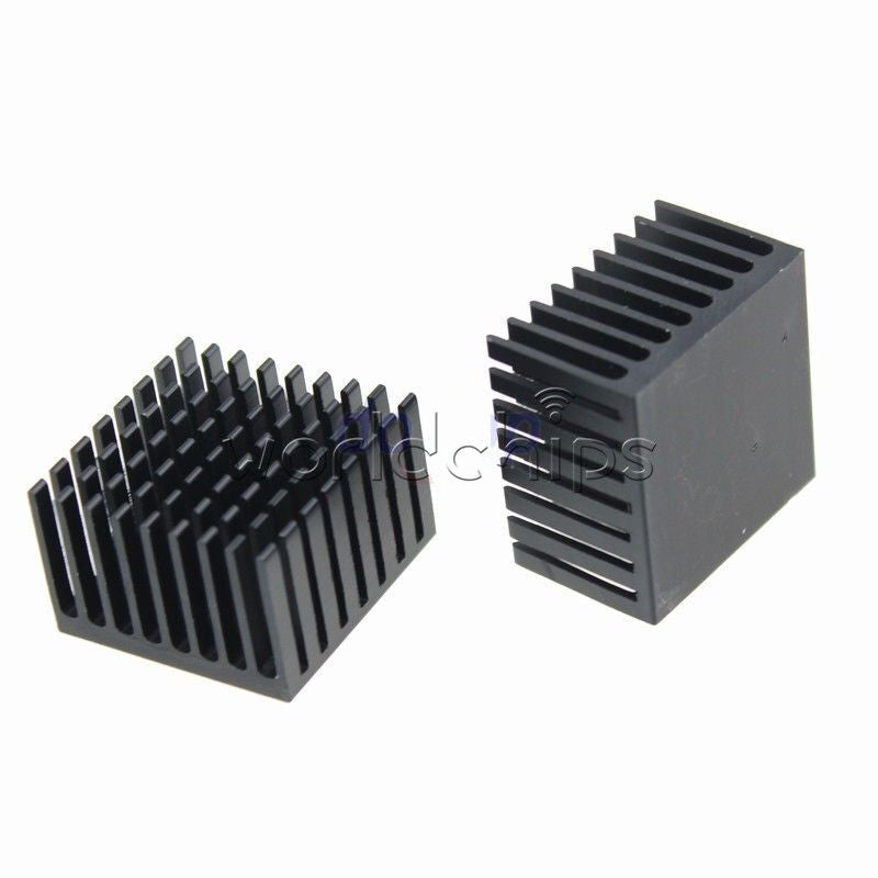 2PCS 37*37*24mm Heatsink Aluminum Heatsink Chip for IC LED Power Transistor
