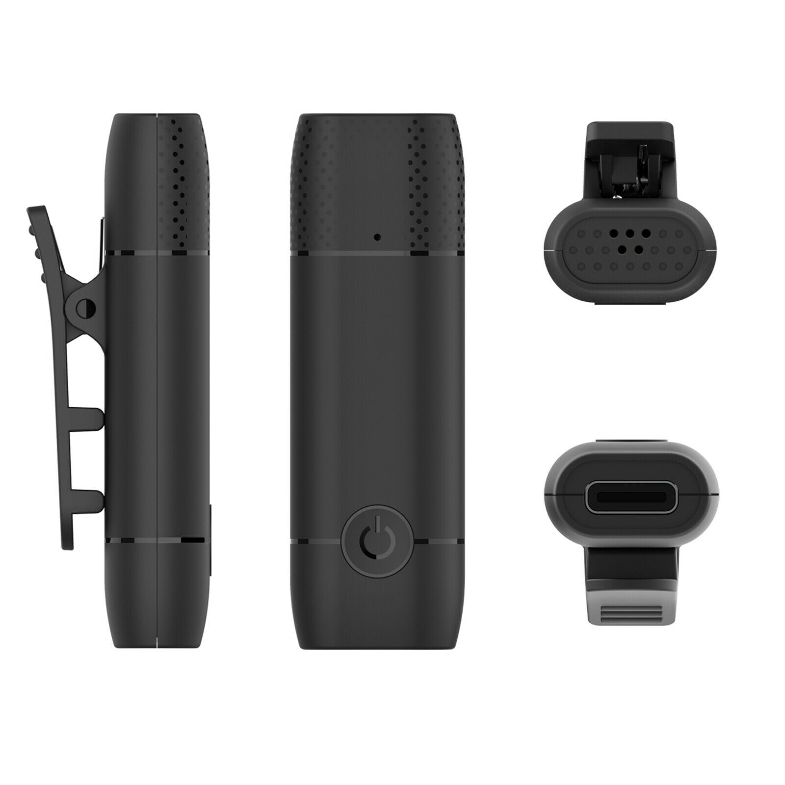 Portable USB Type-C Wireless Lavalier Microphone System Clip on Mic