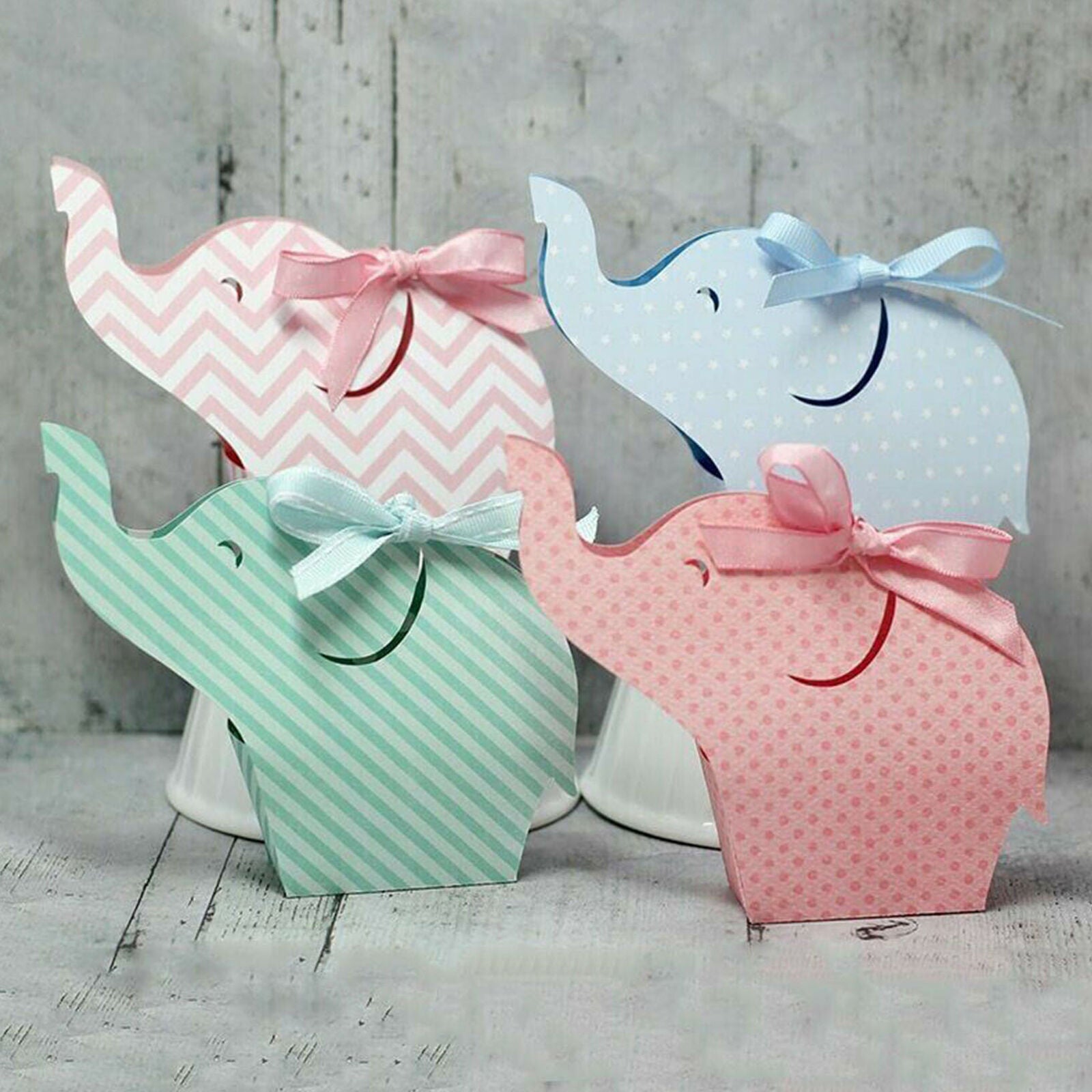 Punching Template Elephant Box for The Big Shot Elephant Greeting Card