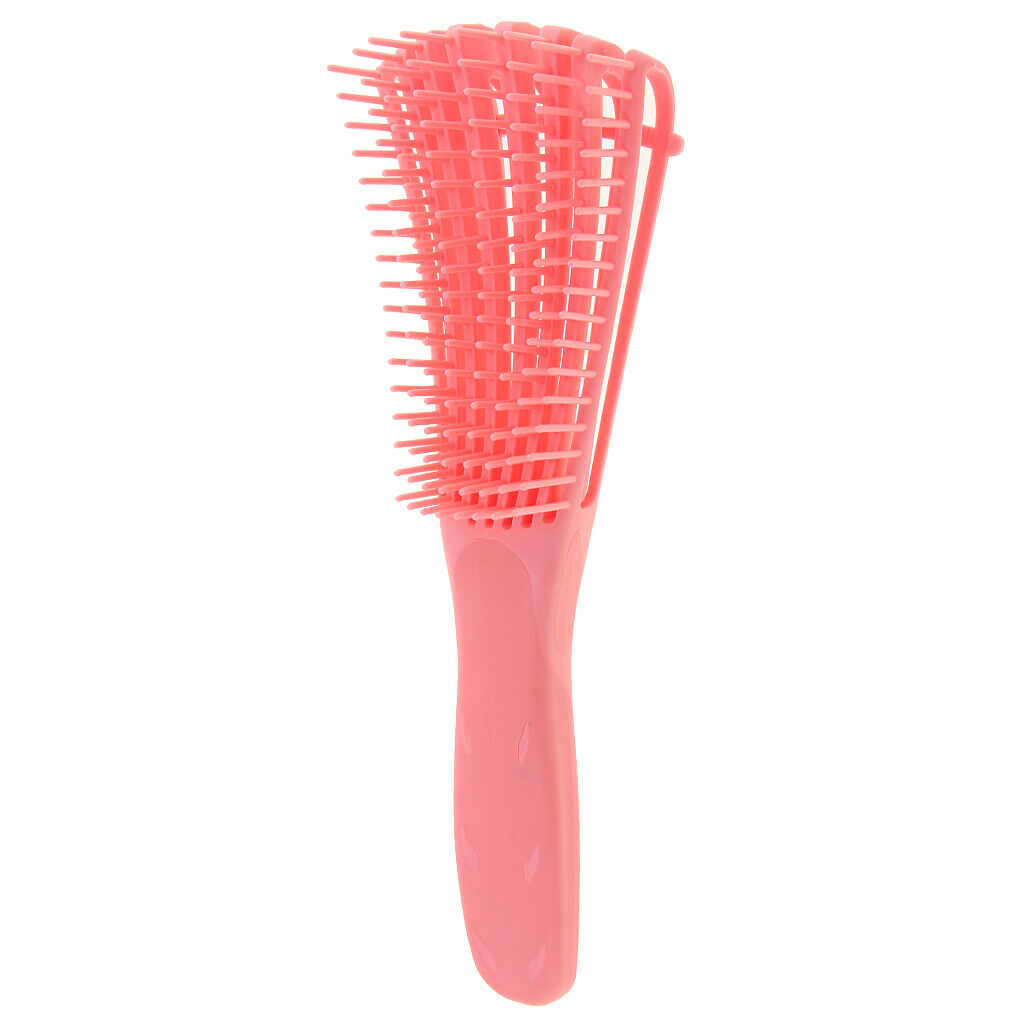 2 Pieces Plastic Hair Care, Curling Brush, Detangling Comb