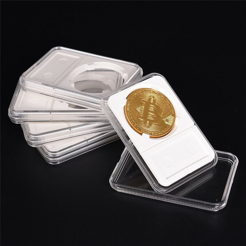 Acrylic Coin Holder Protector Collection Box Coin Storage Box Case