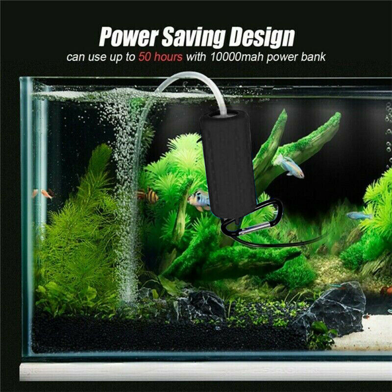 Mini Ultra Silent USB Aquarium Fish Tank Air Pump Mute Energy Save Oxygen Pump