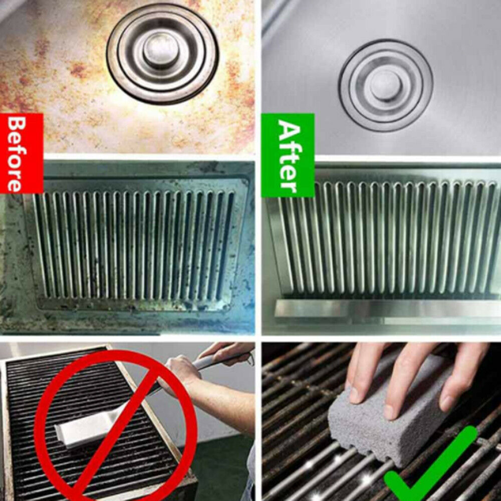 1Pc BBQ Scraper Pumice Grill Cleaner Cleaning Stone Brick Block Barbecue Griddle