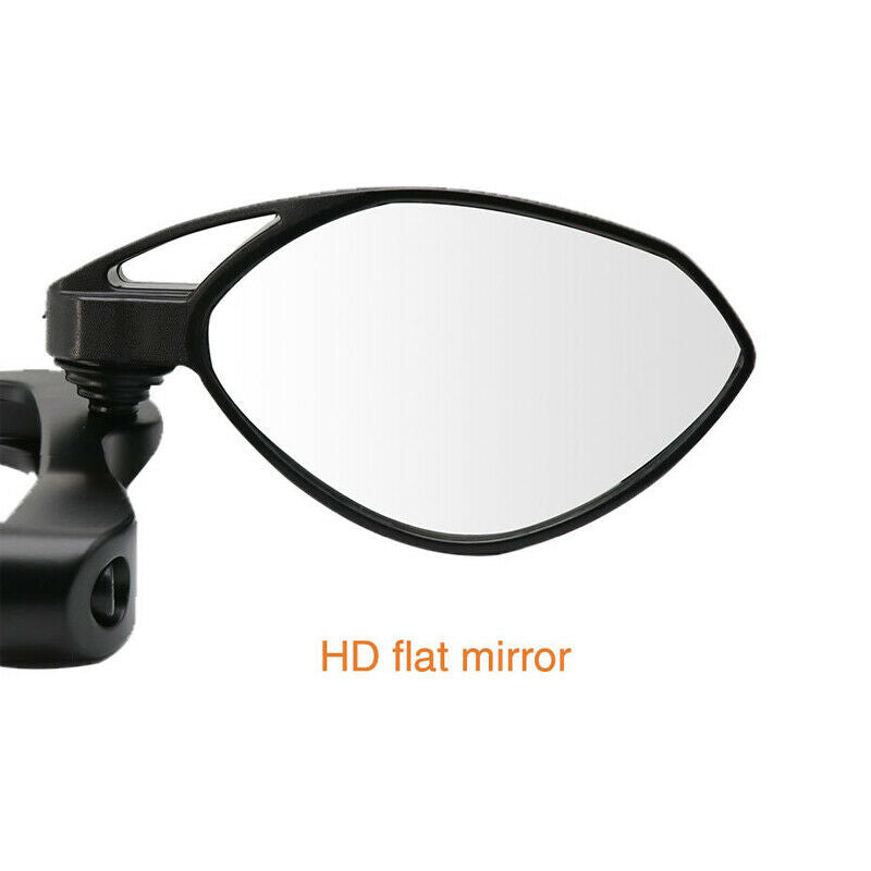 18MM Screw Motorcycle Handle Bar End Rearview Mirrors Scooter Booster Hand Guard