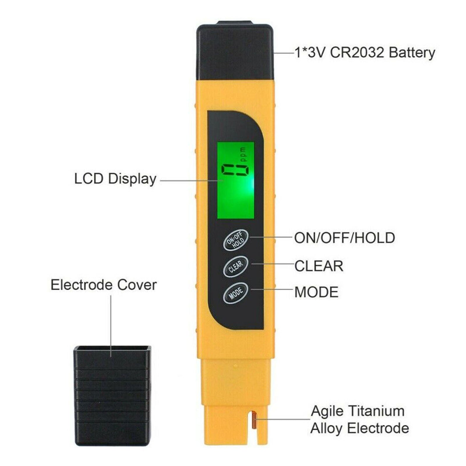 Digital TDS EC Water Quality Tester Purity Meter TEMP PPM Test Filter Pen 3 in 1