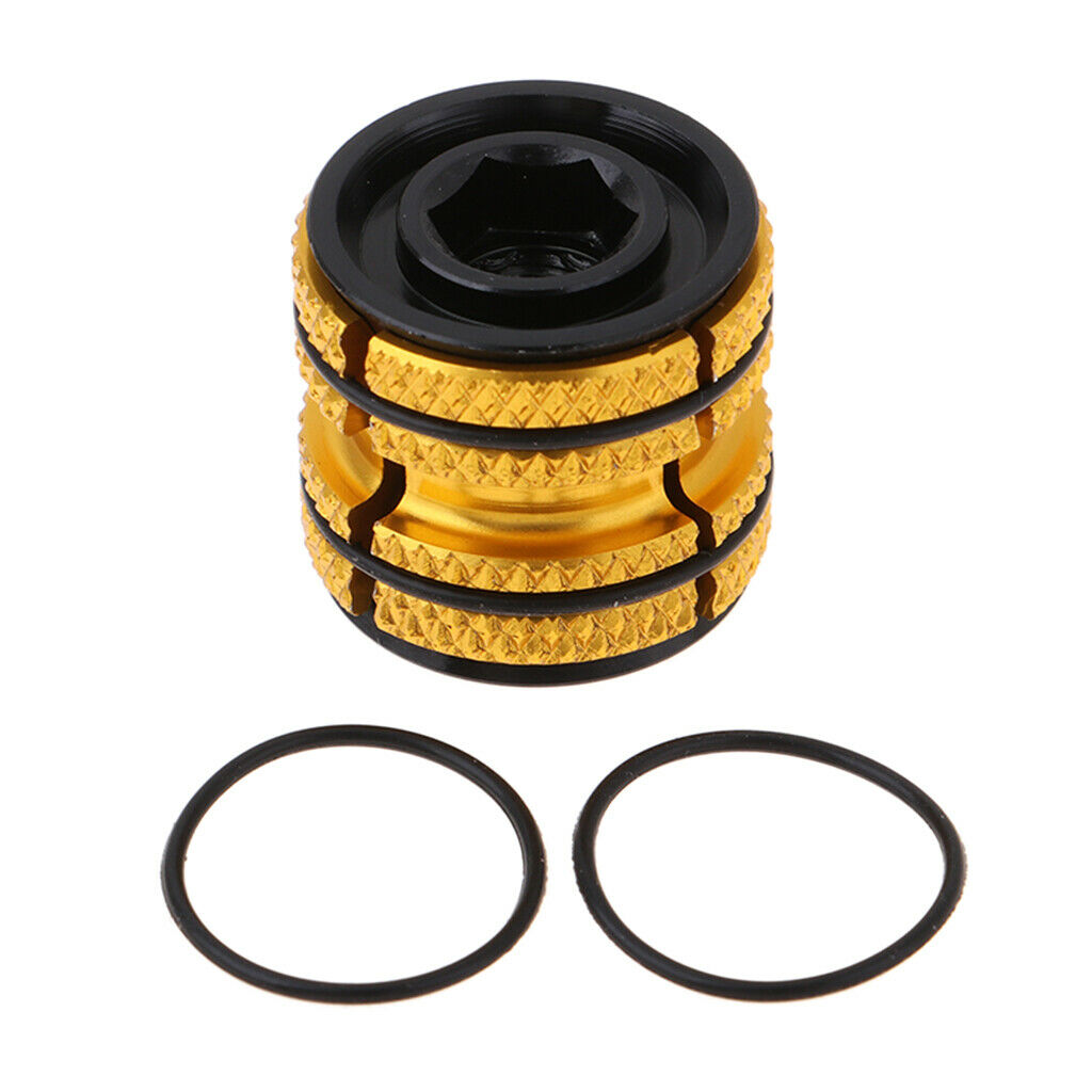 Bike Aluminum Alloy Fork Headset Key 1 1/8 Expander Plug Star Nut  Golden