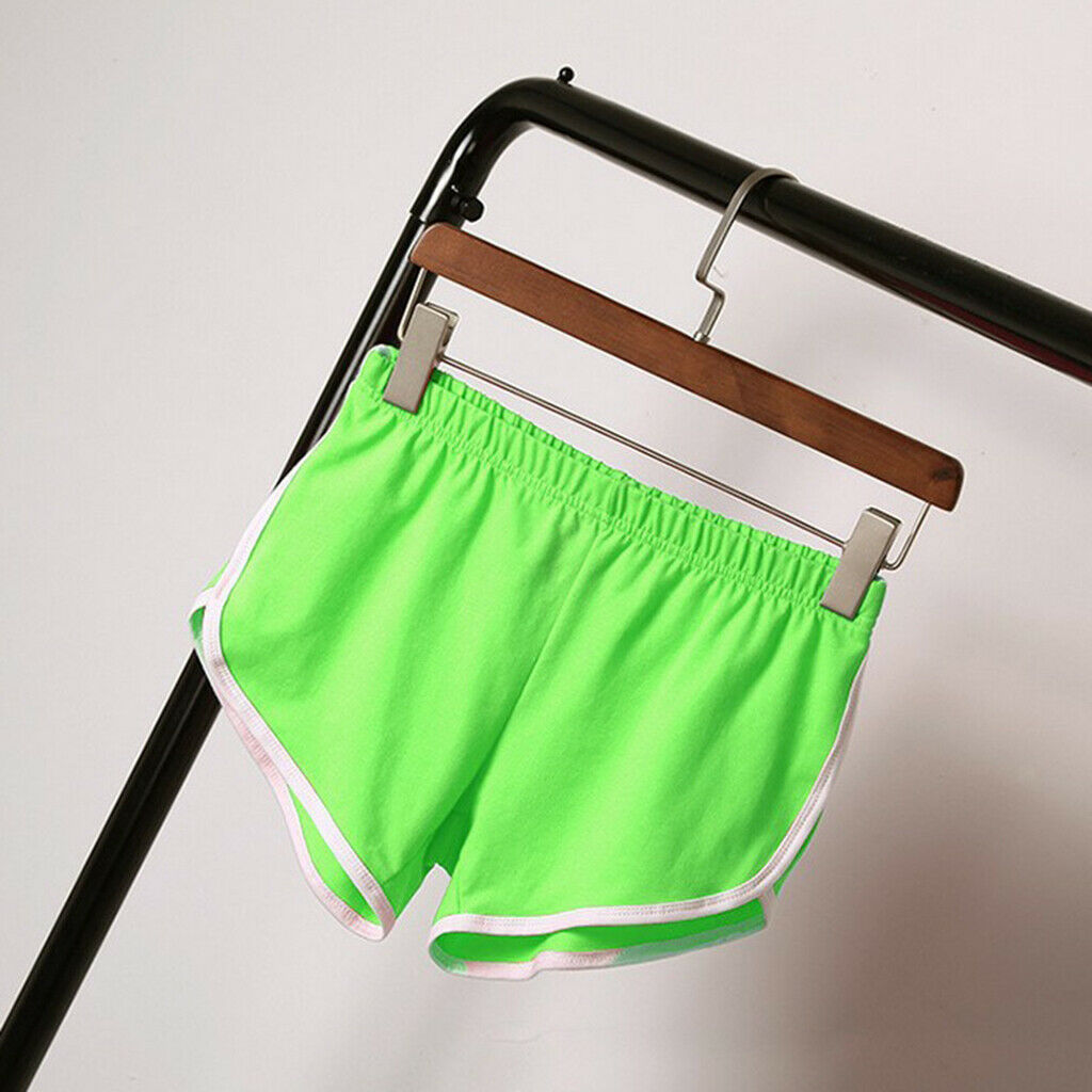 Womens Athletic Yoga Running Workout Shorts Sports Pants XL Green