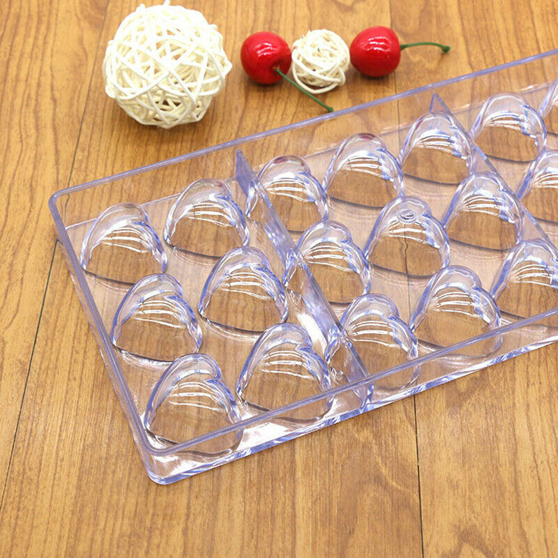 Transparent Plastic Acrylic Mold Chocolate Maker Polycarbonate Love die moulBDA