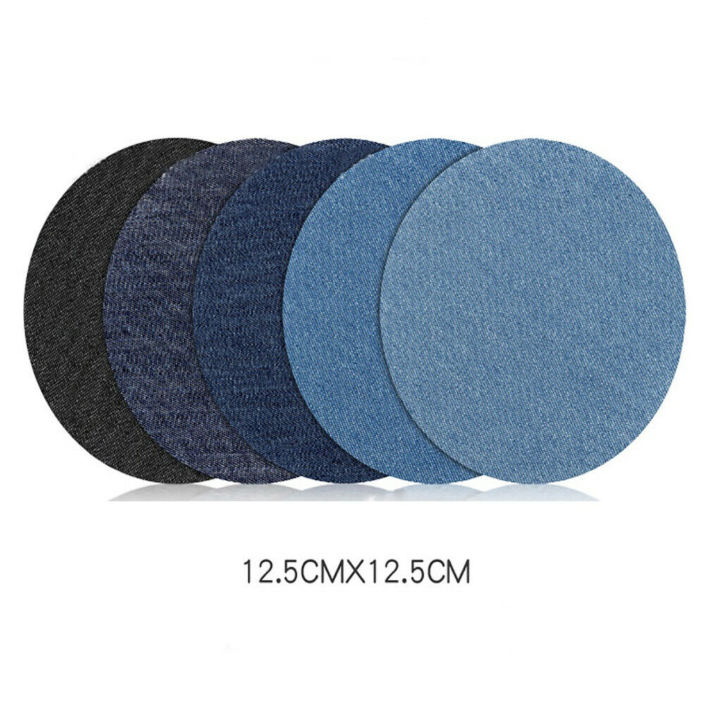 20 Assorted Iron On Denim Fabric Mending Patches Repair Kit for Denim Jeans USA