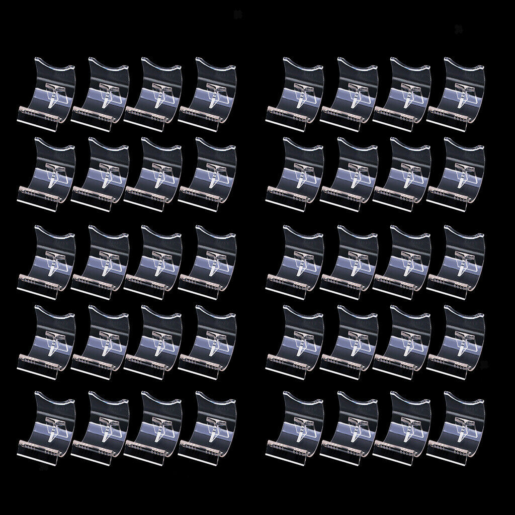 40Pcs Clear Lighter Display Stand Base Holder Collective Access Bracket