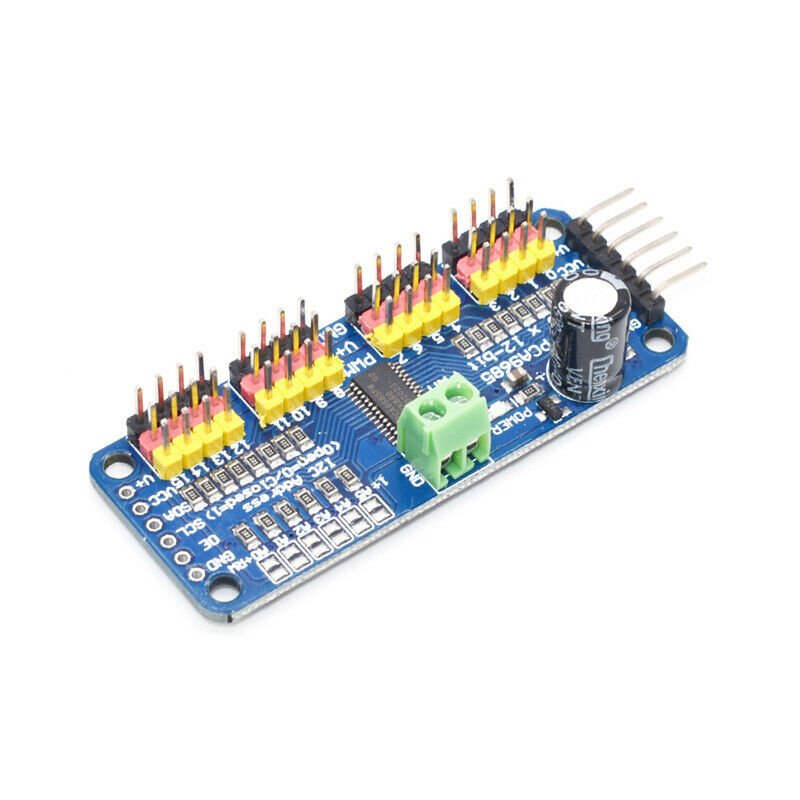 16-Channel 12-bit PWM/Servo Driver-I2C interface-PCA9685 DIY Servo Shield MY1