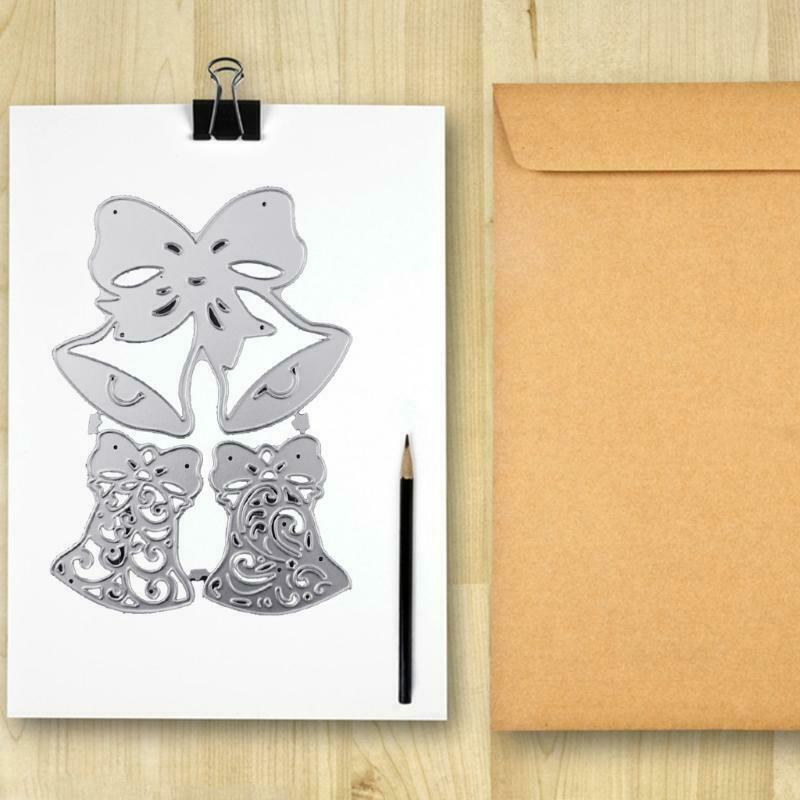 Christmas Bells Metal Cutting Dies Stencil DIY Scrapbooking Album Paper Template