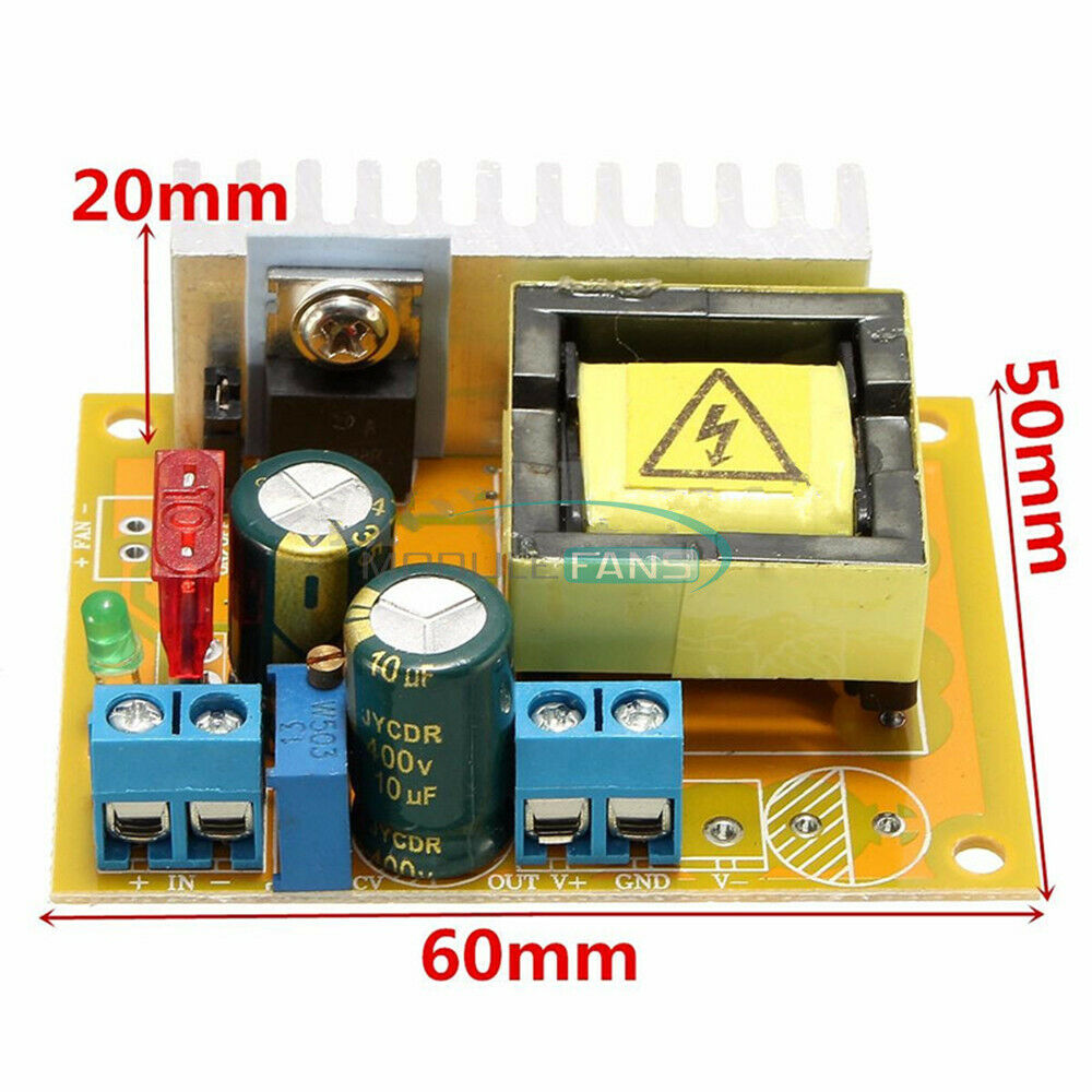 2PCS DC8~32V to 45~390V High Voltage Boost ZVS Step-up Booster Charge Module