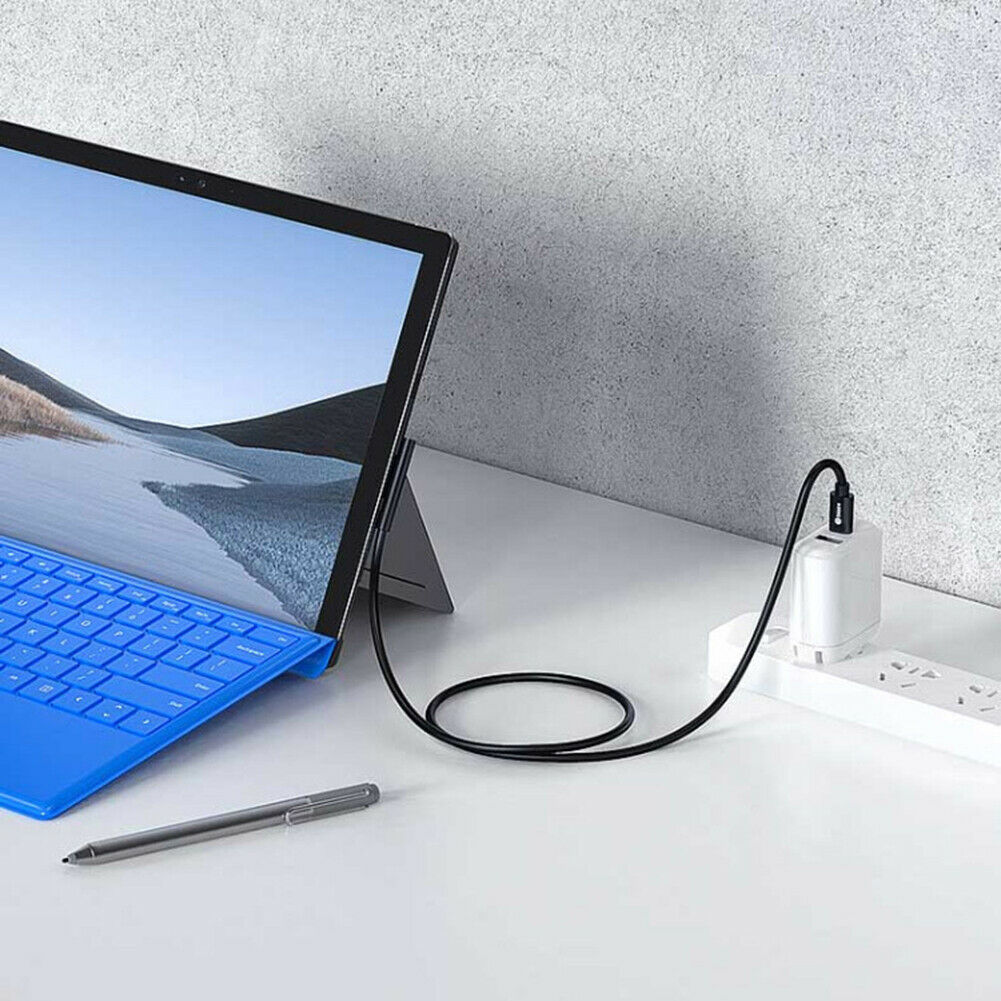 USB Charger Cable Power Supply for Microsoft Laptop Pro 6/5/4/3 Surface Book2/Go