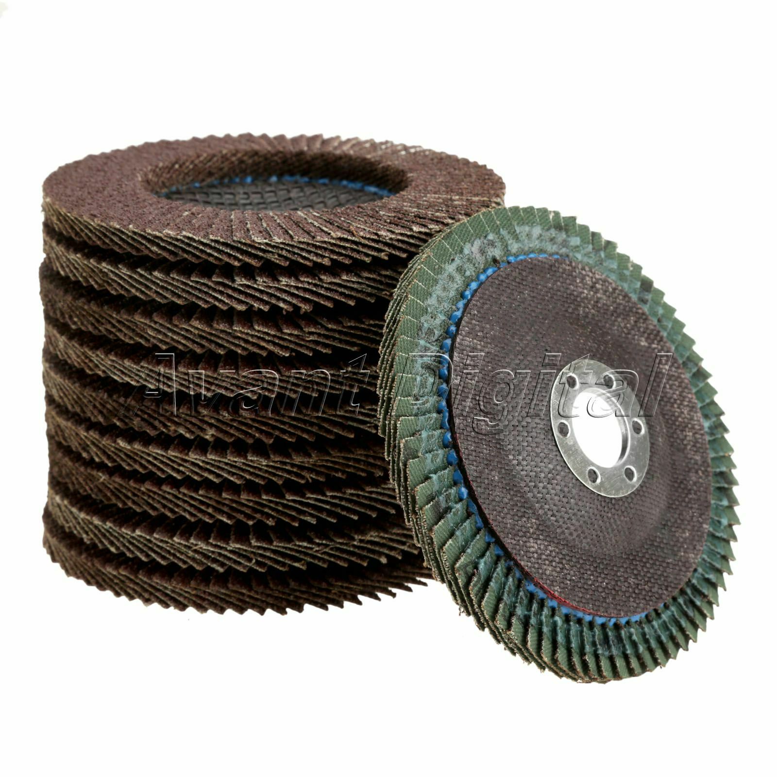 10x Aluminum oxide 60 Grit 4" Abrasive Flap Sanding Disc Grinding Flap  Wheel