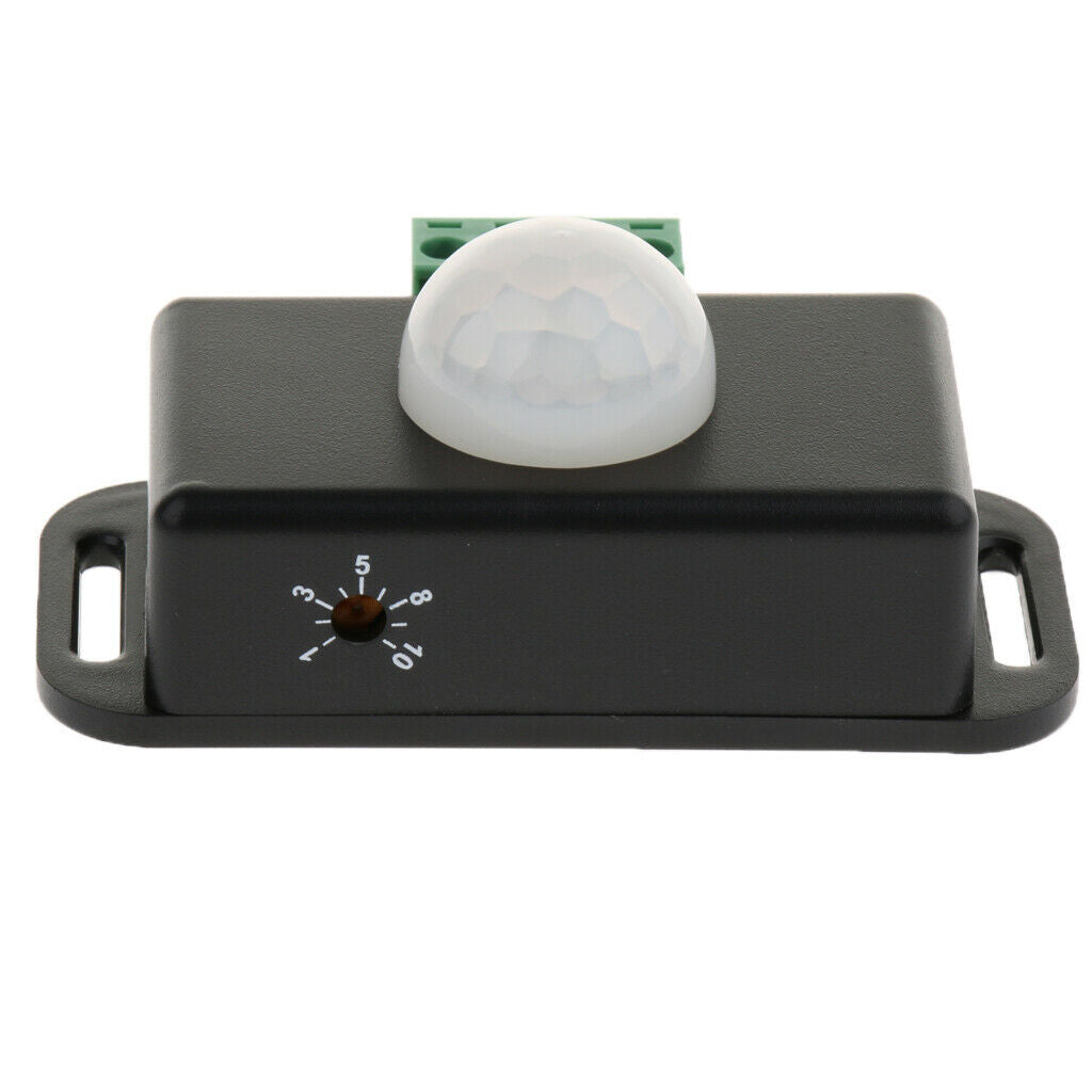 2x Human Body PIR Sensor Switch LED Infrared Controller for Band Lights Black