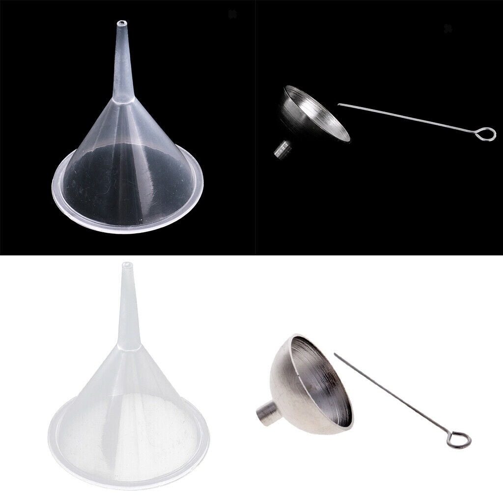 3pcs Stainless Steel & Plastic Mini Funnel Kit For Filling Urn Jewelry