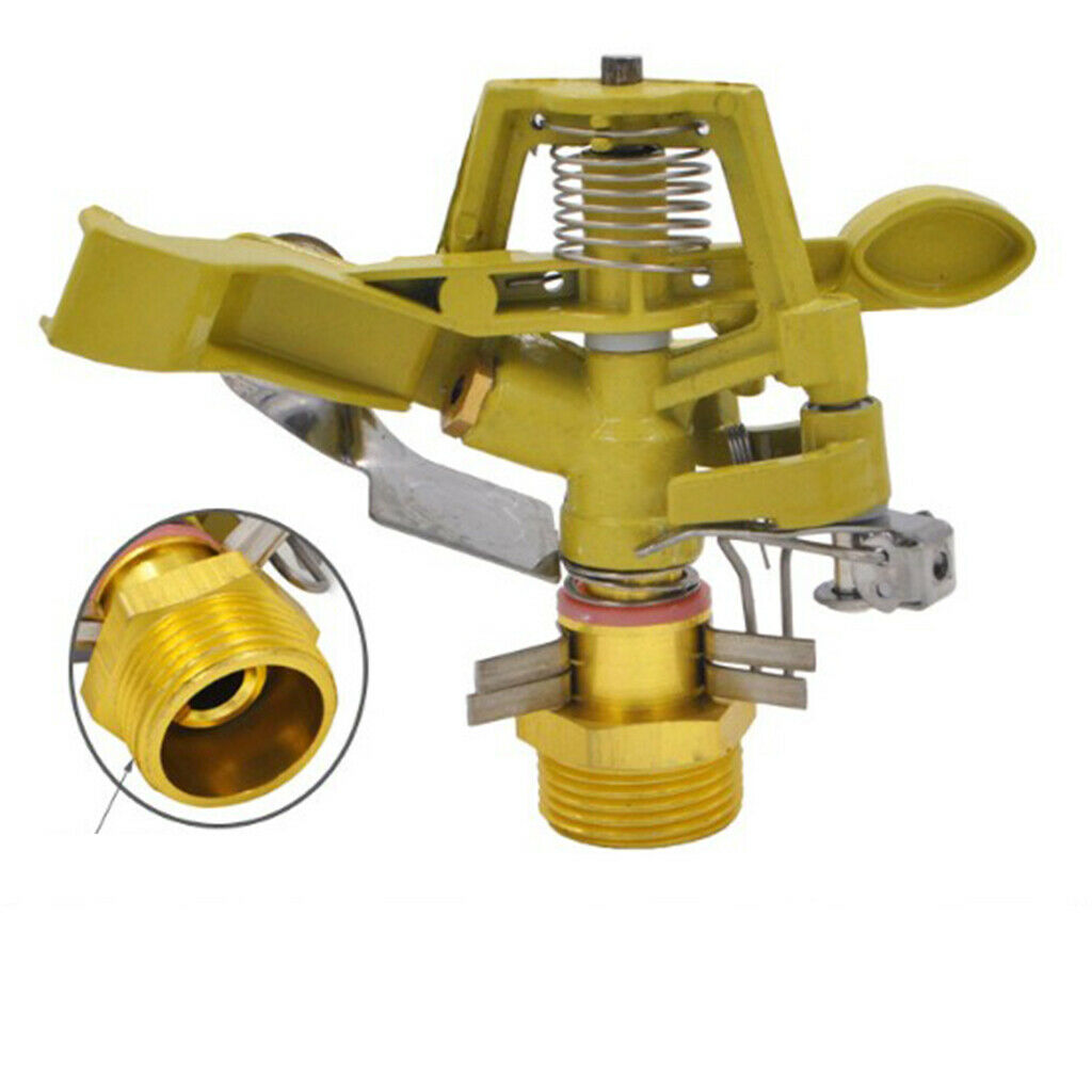 Alloy Rotary Water Irrigation Sprinkler Sprayer Adjustable 0-360 degree DN20
