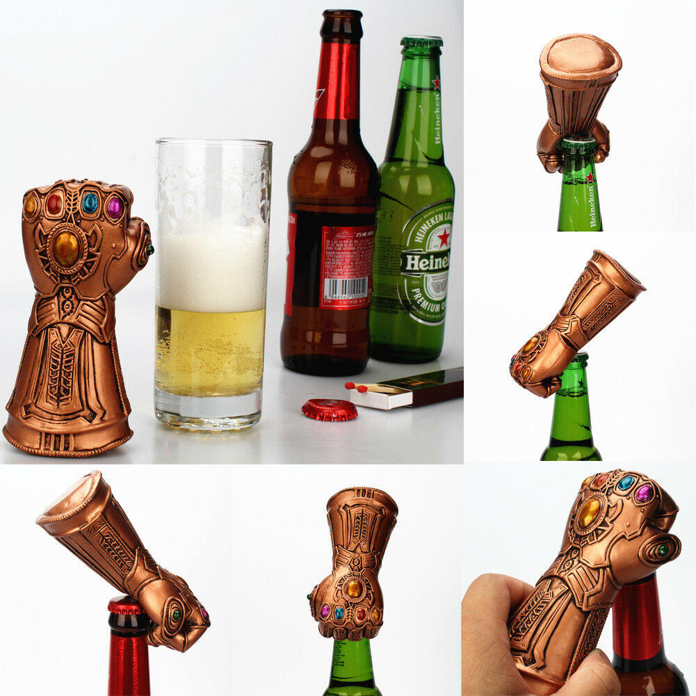Avengers 4 Beer Bottle / Can Opener Soda Iron THANOS INFINITY GAUNTLET GLOVE