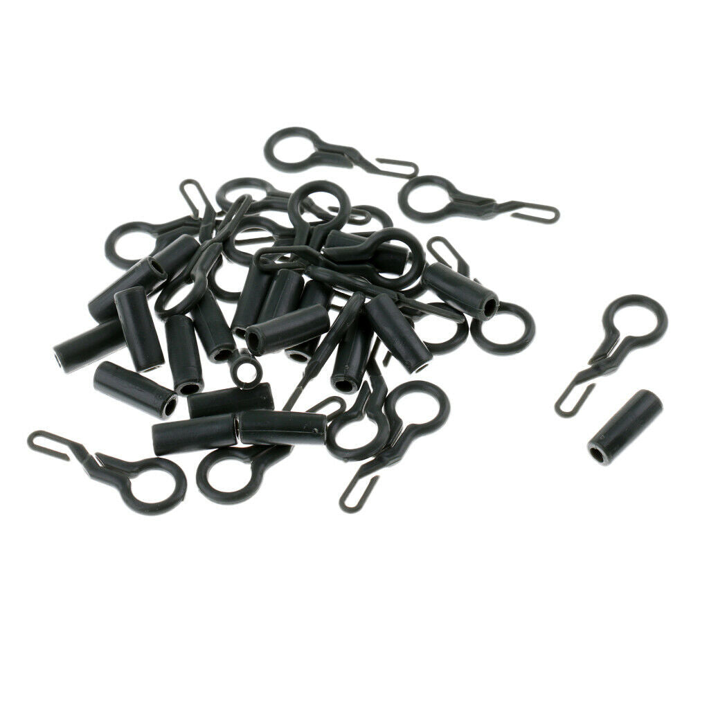20Pcs Back  with Locking Sleeves Carp Fishing Terminal Tackle