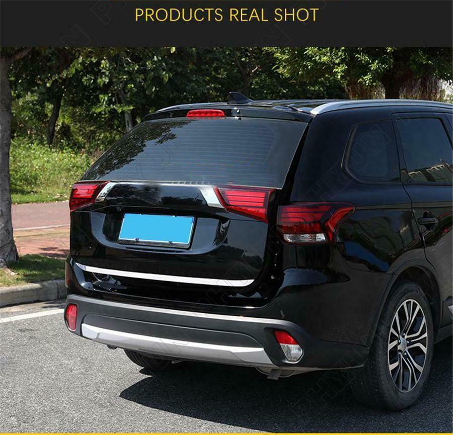 Car Tailgate Rear Door Bottom Cover Trim For Mitsubishi Outlander 2013-2019