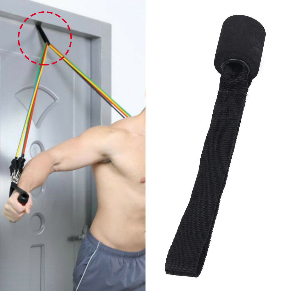 1X Black Advanced Door Anchor Strap for Resistance Exercise Bands Home Fitness