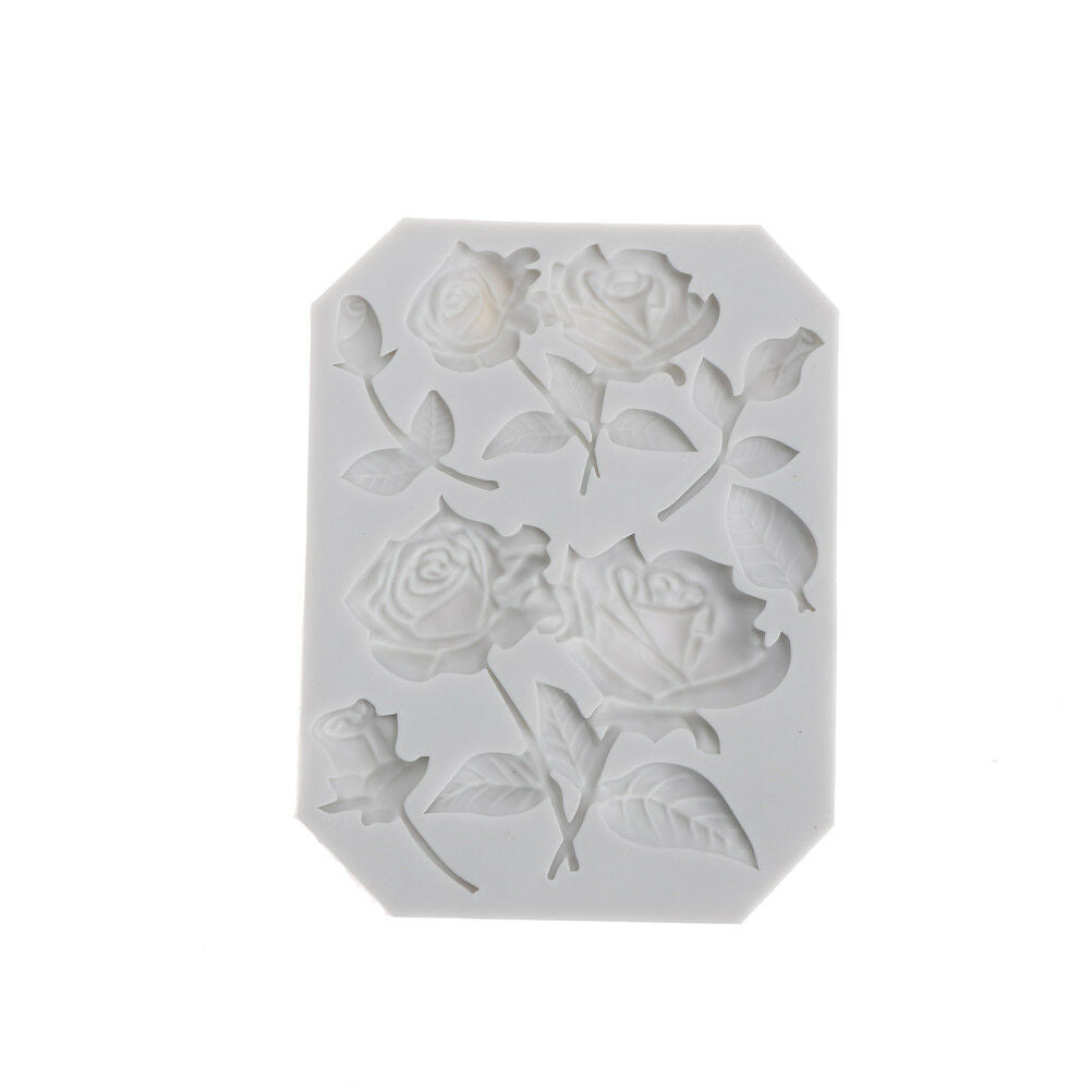 Sugarcraft Rose Slicone Fondant Mold Cake Decor Tools Chocolate Gumpaste .l8