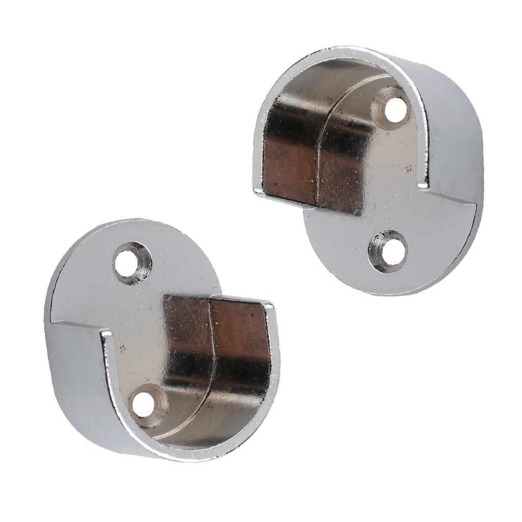 Metal Curtain Pole Recess Brackets Curtain Rail Support for 25mm Curtain Rod