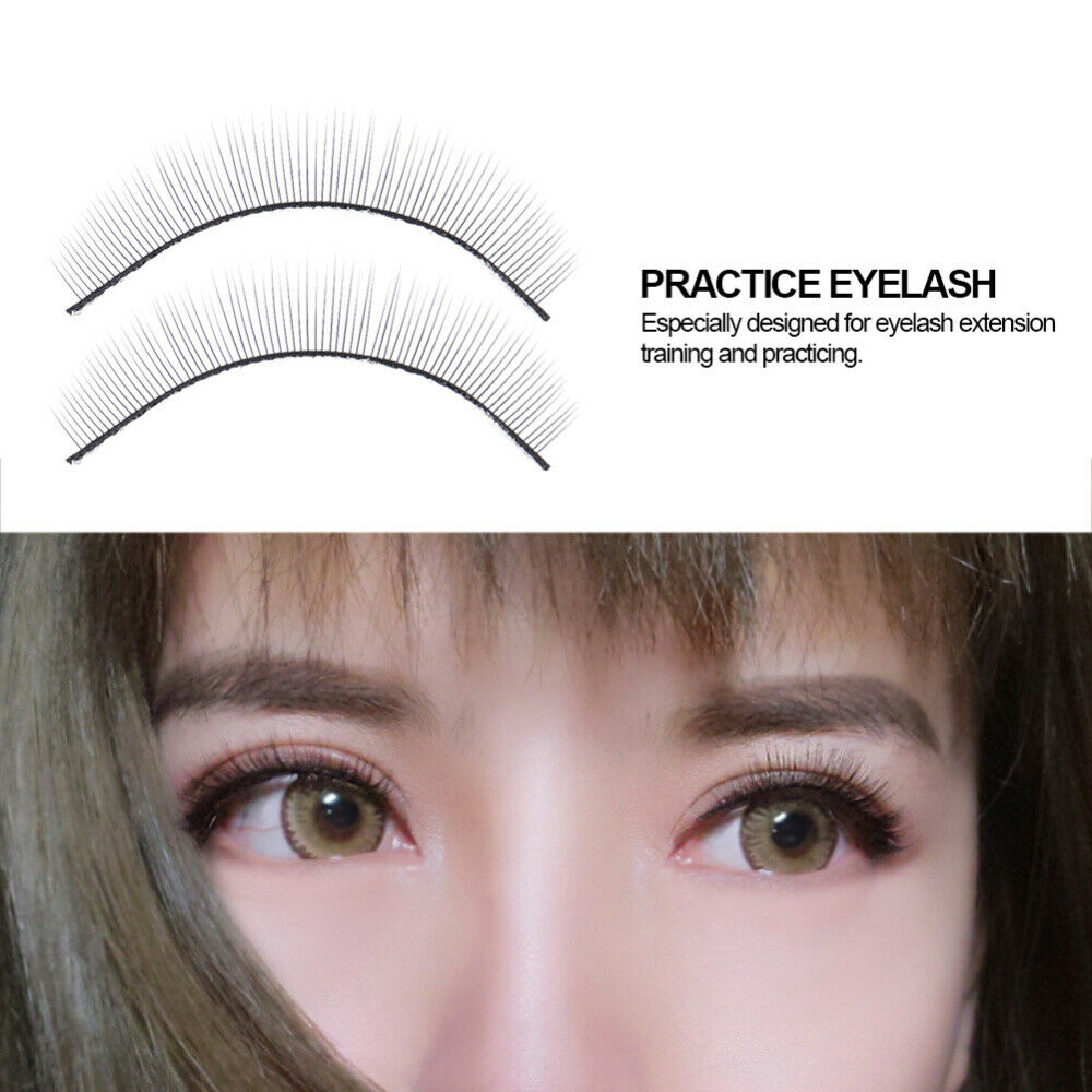 10 Pair Training False Eyelashes Extension Practice Makeup Eye Lashes Grafting