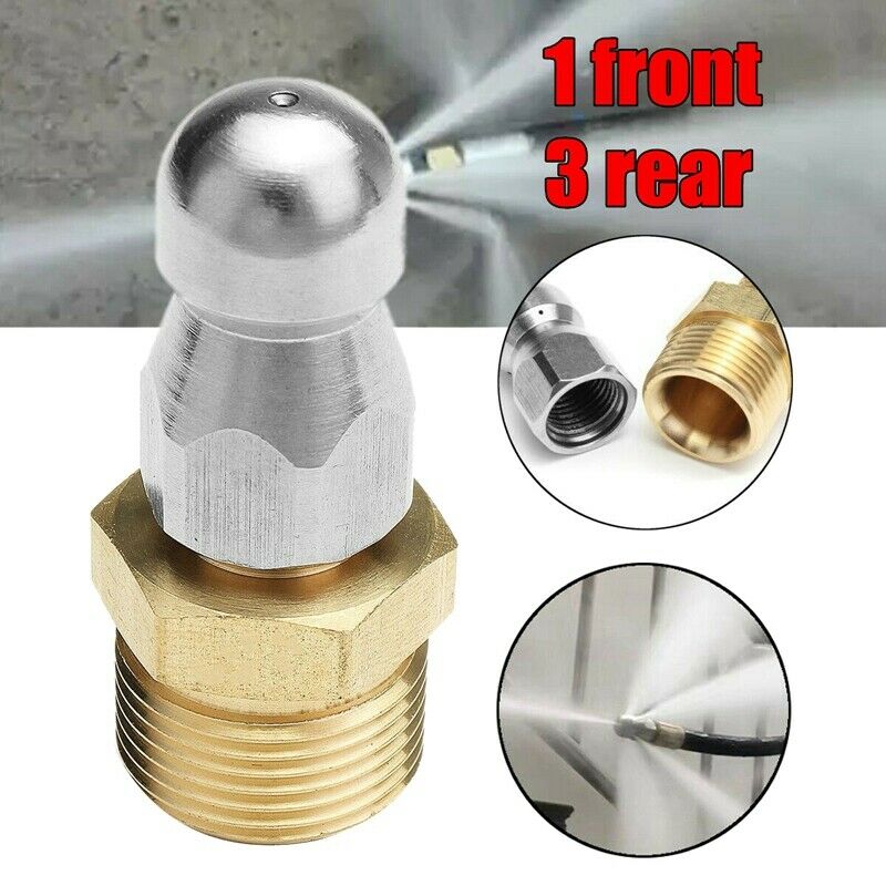 M22 F14 Nozzle High Pressure Washer ter Sewer Drain Dredge Cleaner Nozzle G3H6