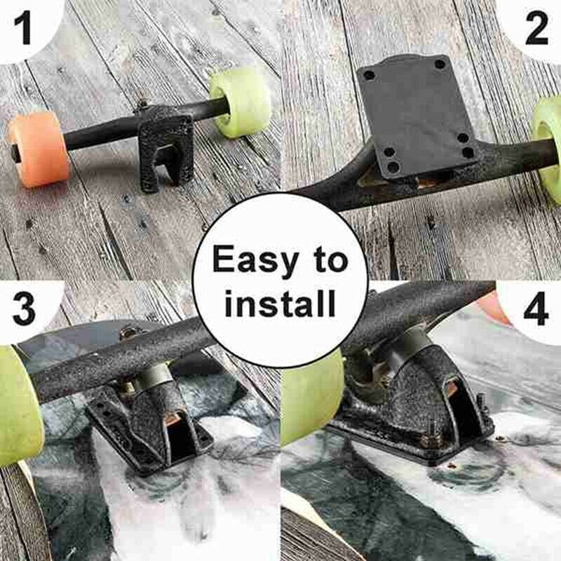 30 Pcs 3 mm Skateboard Riser Shock Pads Longboard Rise Pads Skateboard ShockU2W8