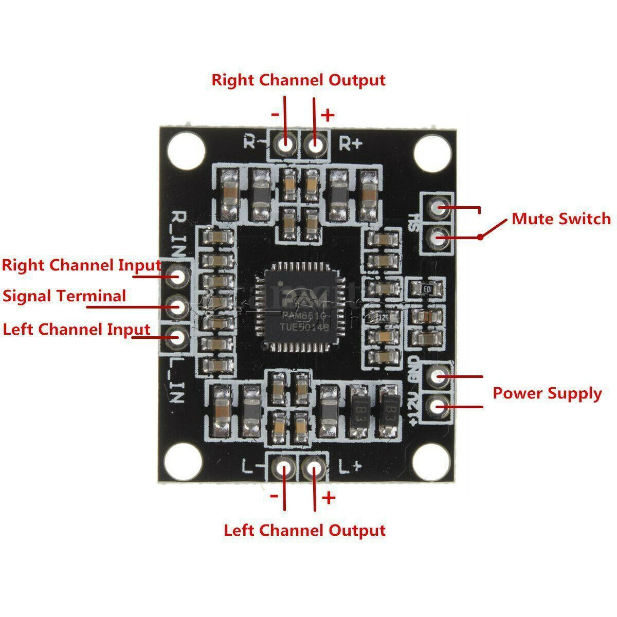 Digital PAM8610 2x15W 2*15 W Two Channel Stereo Class Amplifier Board