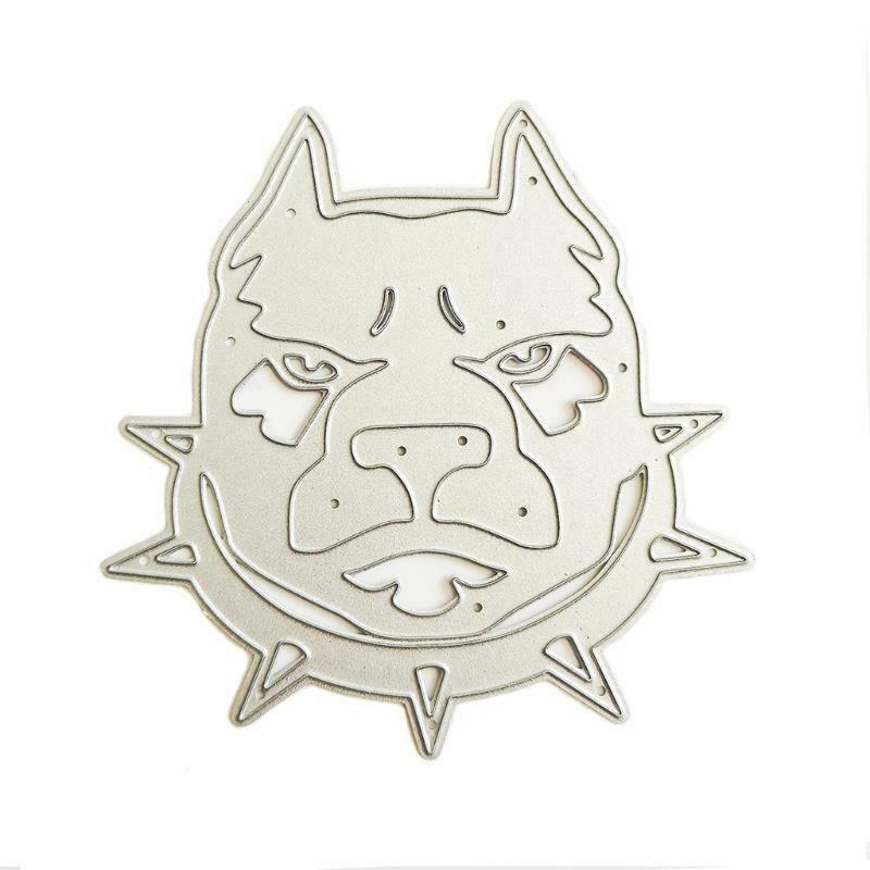 Collar Dog Head Carbon Steel Cutting Dies DIY Scrapbooking Photo Album Embossing