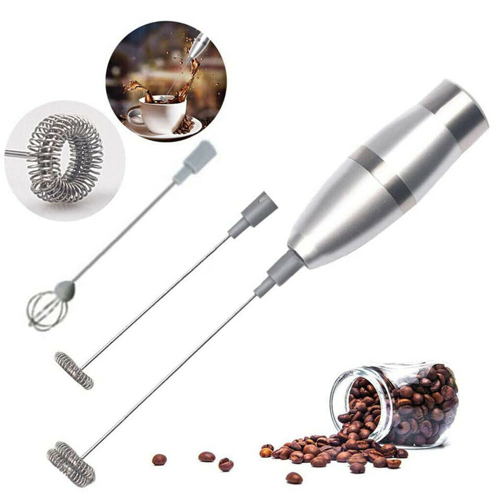Electric Milk Frother Egg Beater Handheld Foamer Blender Creamer Drink Mixer