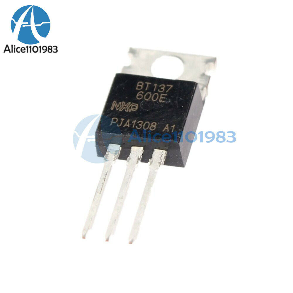20PCS BT137-600E TO-220 BT137 600V 8A Triacs Thyristor BT137