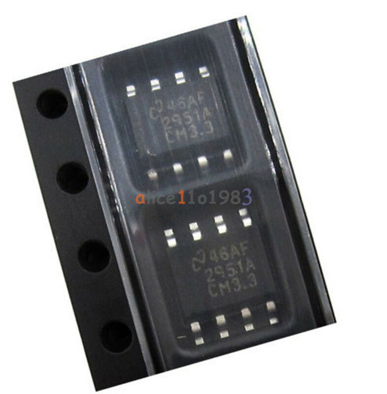 5PCS LP2951ACM 3.3 TI IC REG LDO 3.3V/ADJ 0.1A 8SOIC LP2951