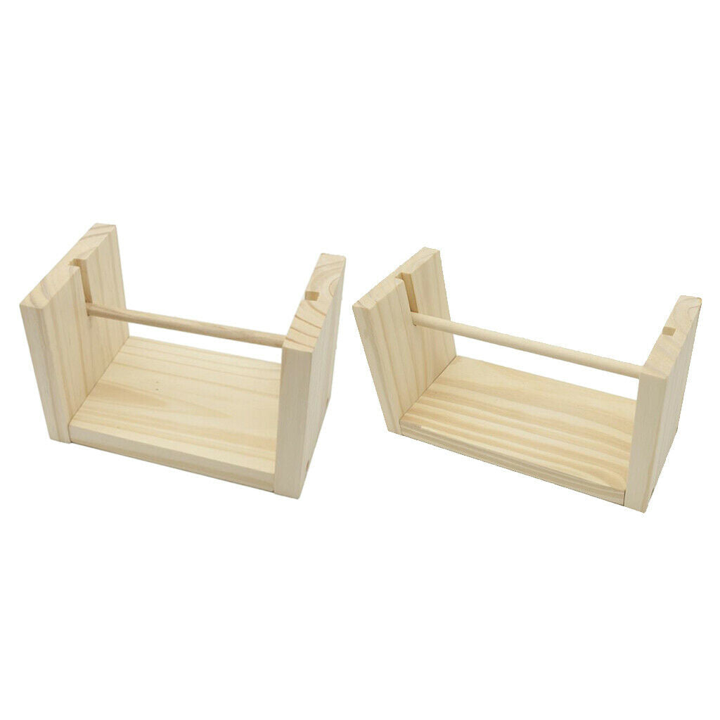 Wooden Bobbins Thread Spools Rack Sewing Storage DIY Crafts String S