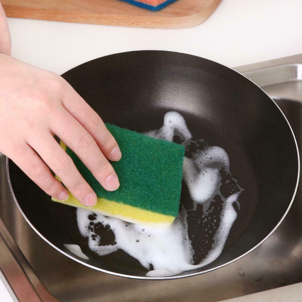 10pcs Cleaning Sponge Wipe Decontamination Sponges For Kitchen Scouring Pads